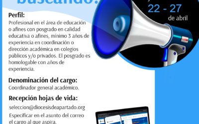 Convocatoria FEIDC 014 del 22 al 27 de abril de 2020